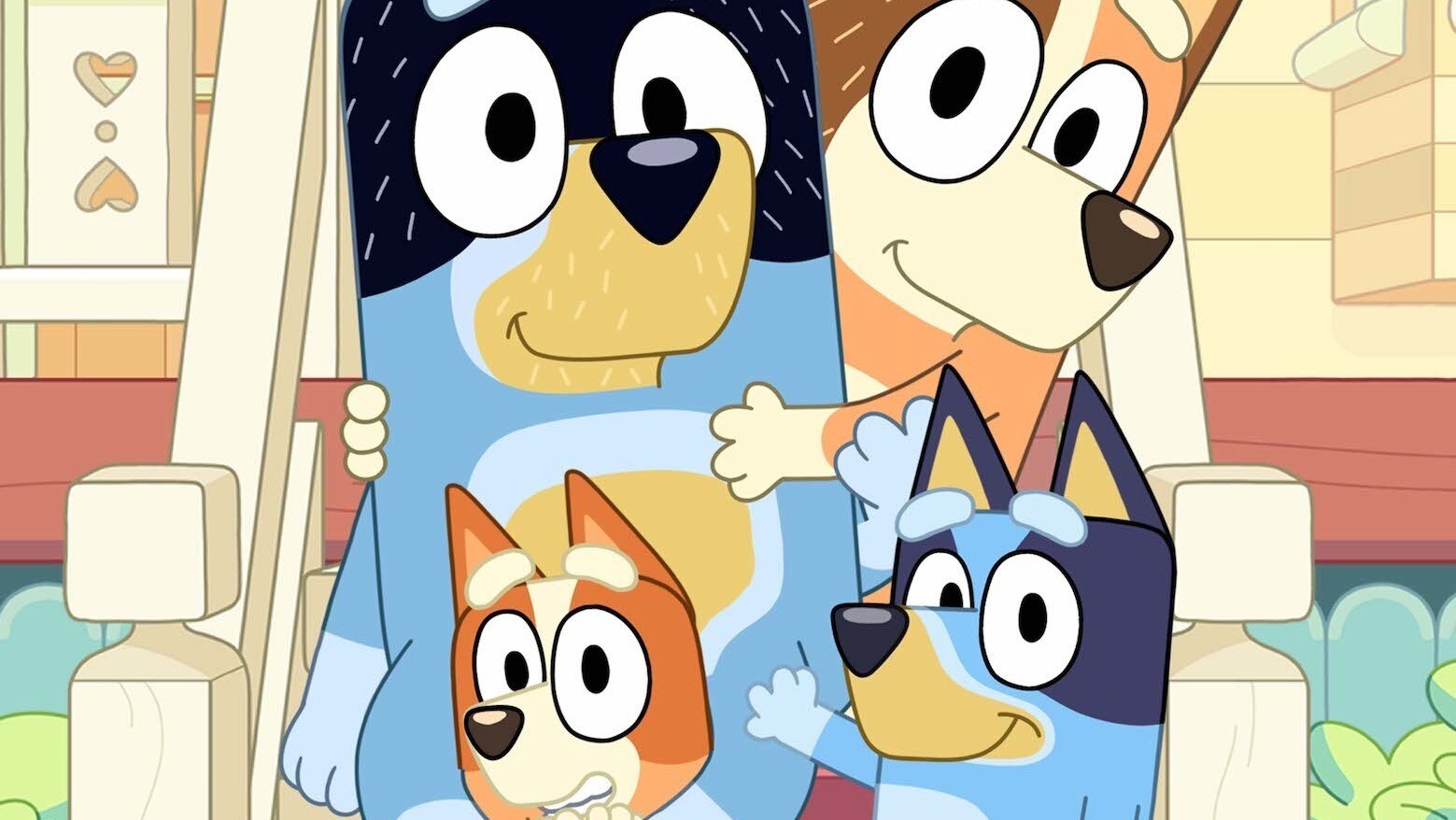 Bluey a její rodina – tiskový snímek seriálu Bluey